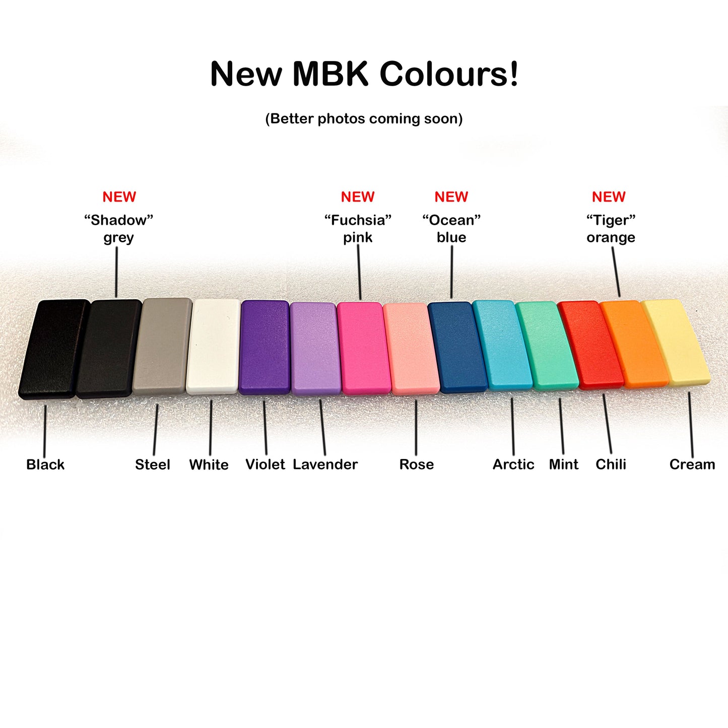 MBK Zerowriter Blank Keycaps