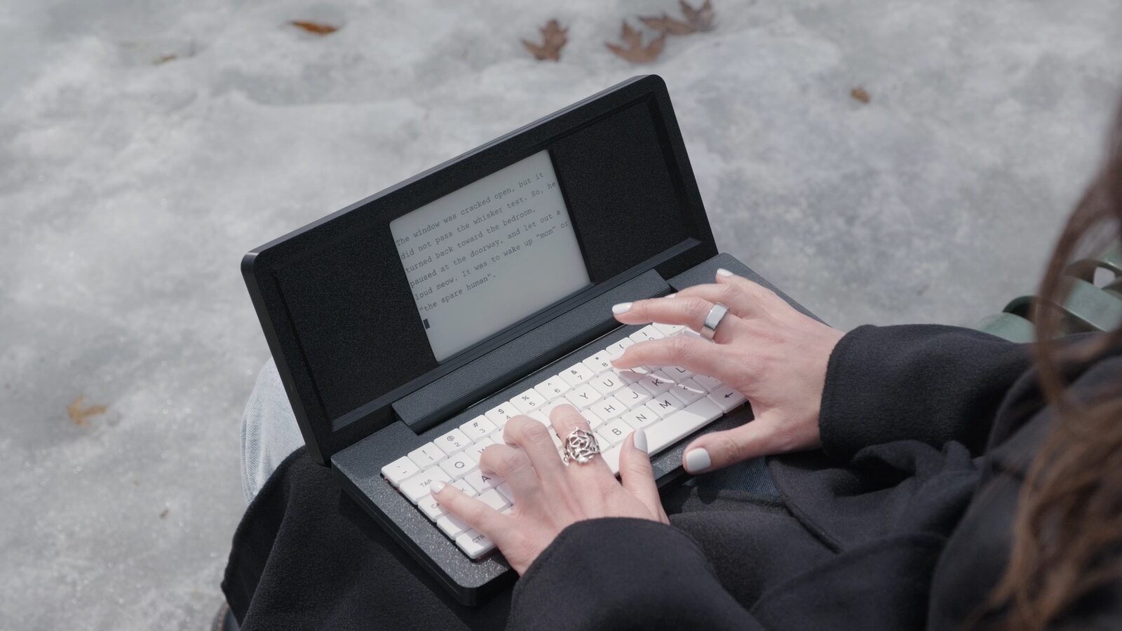 Writing outdoors