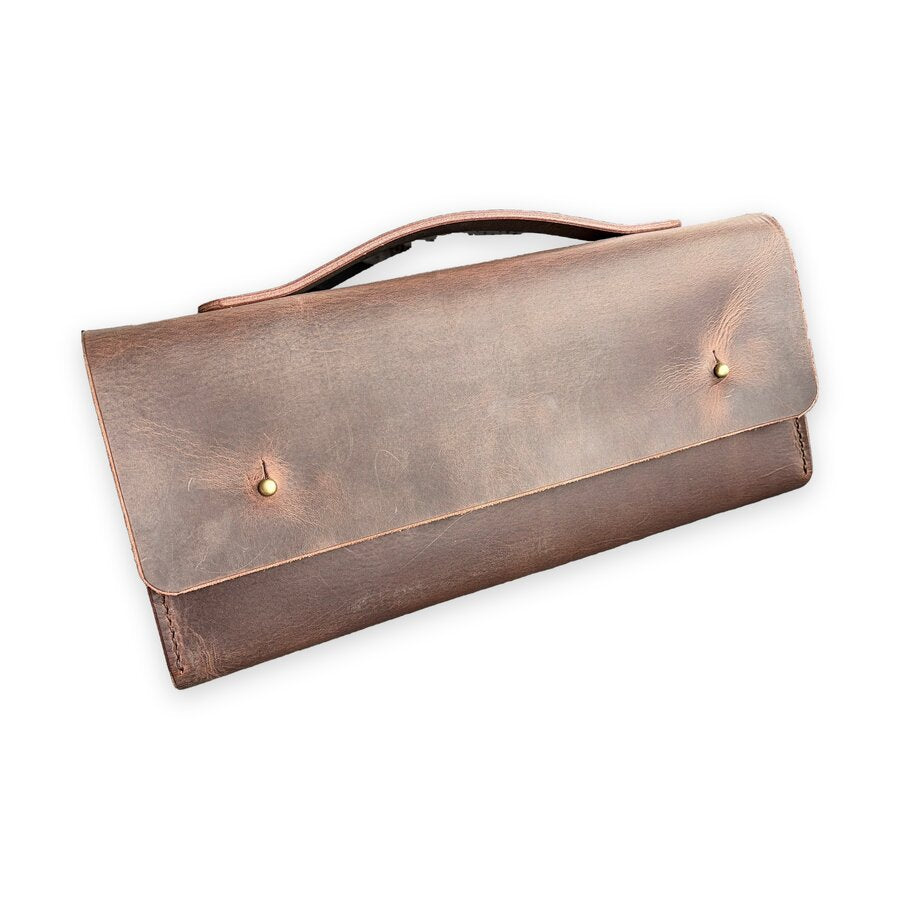 Zerowriter Fold Leather Carrying Sleeve: Crazyhorse Brown